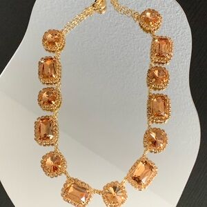 NWT Ann Taylor Crystal Textured Necklace